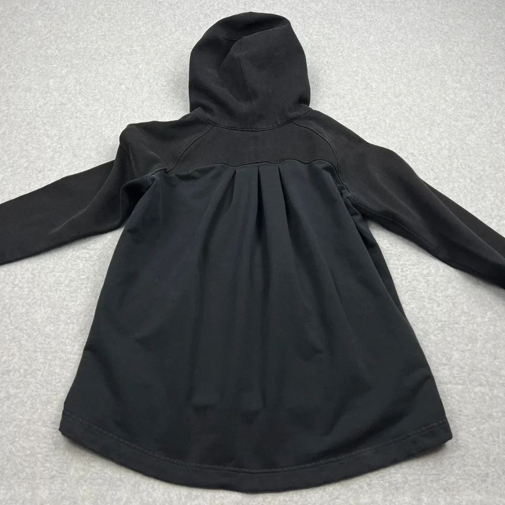 Lululemon Pleat To Street Hoodie Women's 12 Black Terry‎ Full Zip Jacket W4ICXS